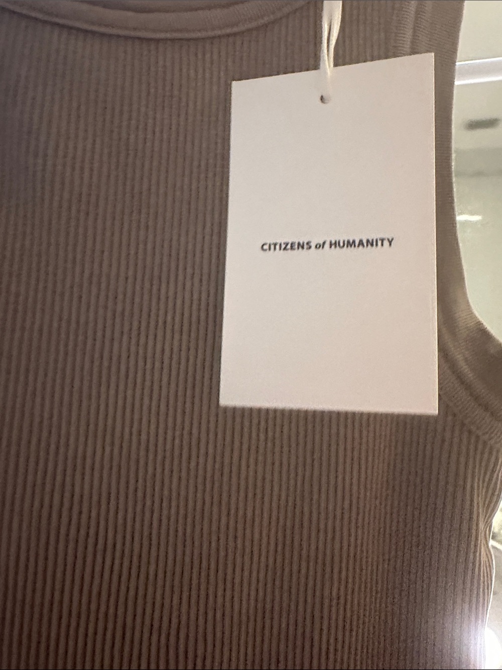 Isabel ribbed tank Citizens of Humanity in Cocoa - Picture 5 of 10
